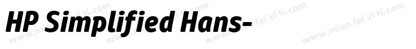 HP Simplified Hans字体转换